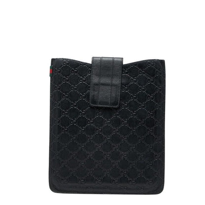 Gucci Guccissima Mobile Case Mustard Ipad Black Leather