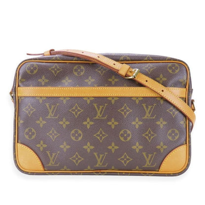 Louis Vuitton Shoulder Bag Trocadero 30 Monogram Nubuck Brown Crossbody