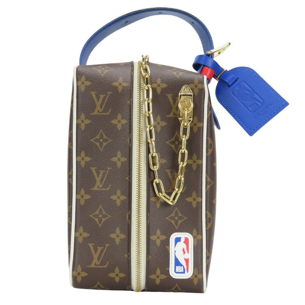 Louis Vuitton Handbag Nba Drop Kit Monogram Brown Blue Nba Collaboration Initial