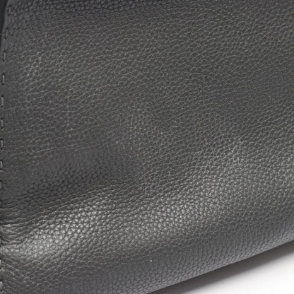 Fendi Handbag Peekaboo Regular Gray Leather Selleria — view 7