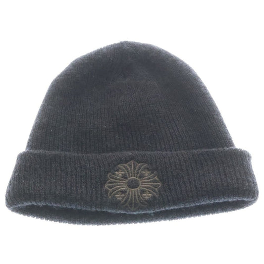 Chrome Hearts Wool Watch Cap CH Plus Embroidery Cap Black Knit Cap Beanie
