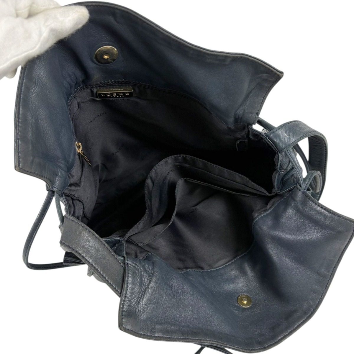 Loewe Drawstring Shoulder Bag Nappa Leather Flamenco Anagram Logo — view 11