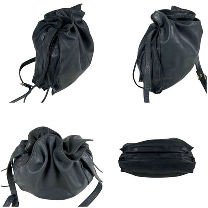 Loewe Drawstring Shoulder Bag Nappa Leather Flamenco Anagram Logo — view 5