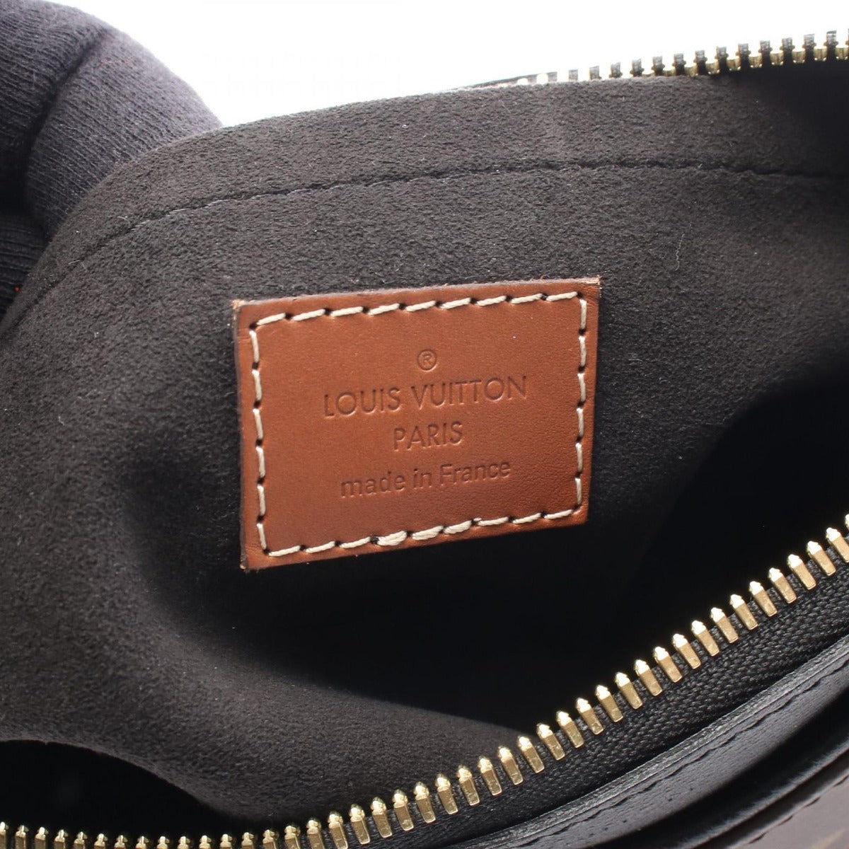 Louis Vuitton Handbag Pallas BB Noir Black Canvas Leather — view 4