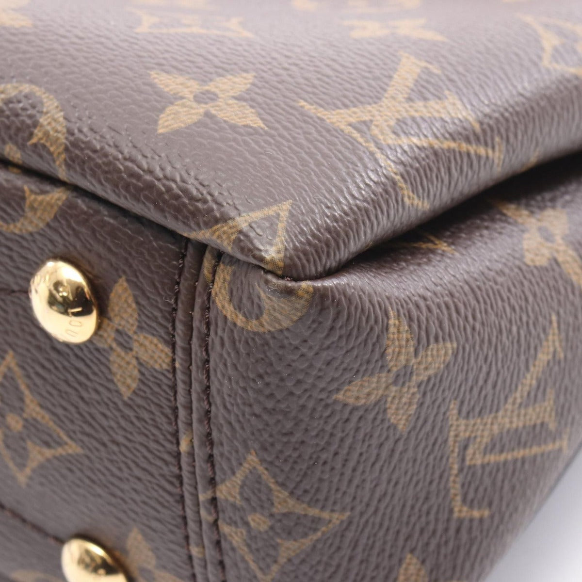 Louis Vuitton Handbag Pallas BB Noir Black Canvas Leather — view 6