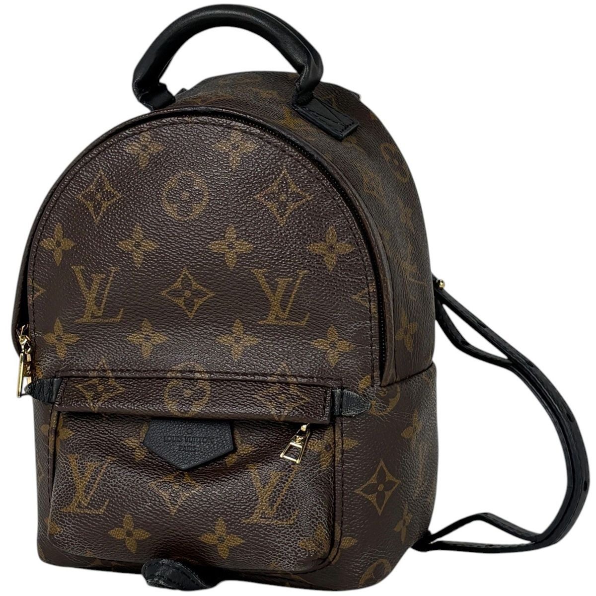 Louis Vuitton Palm Springs Backpack Mini Monogram Brown Black