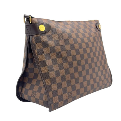 Louis Vuitton Duomo Damier Leather Brown Shoulder Bag Gold — view 2
