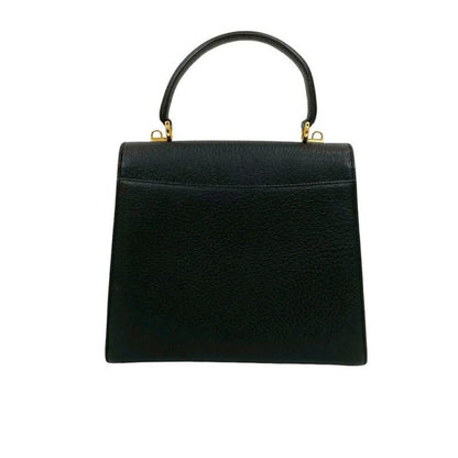 Gucci Vintage Ladylock Leather 2-Way Handbag Shoulder