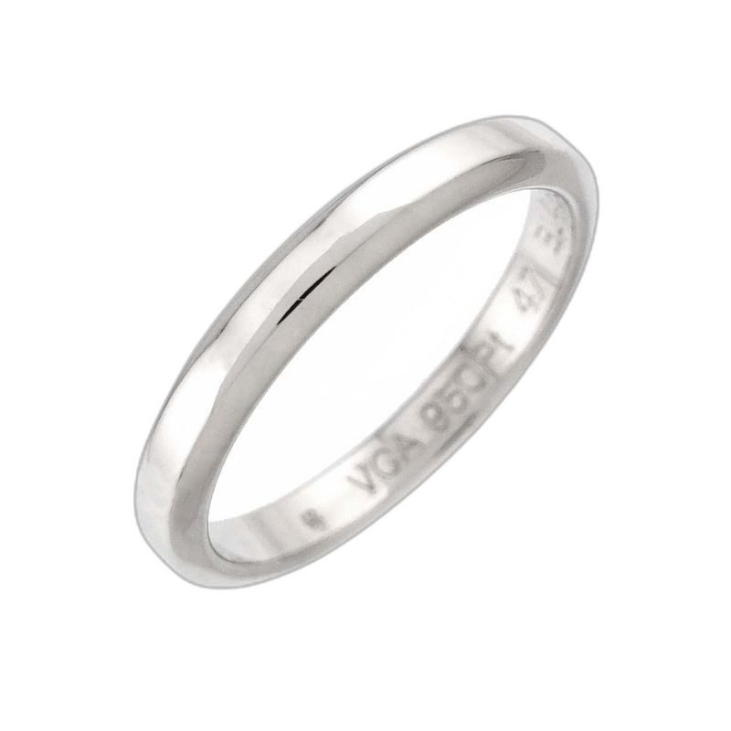 Van Cleef & Arpels Tendrement 47 Ring Width Pt Platinum