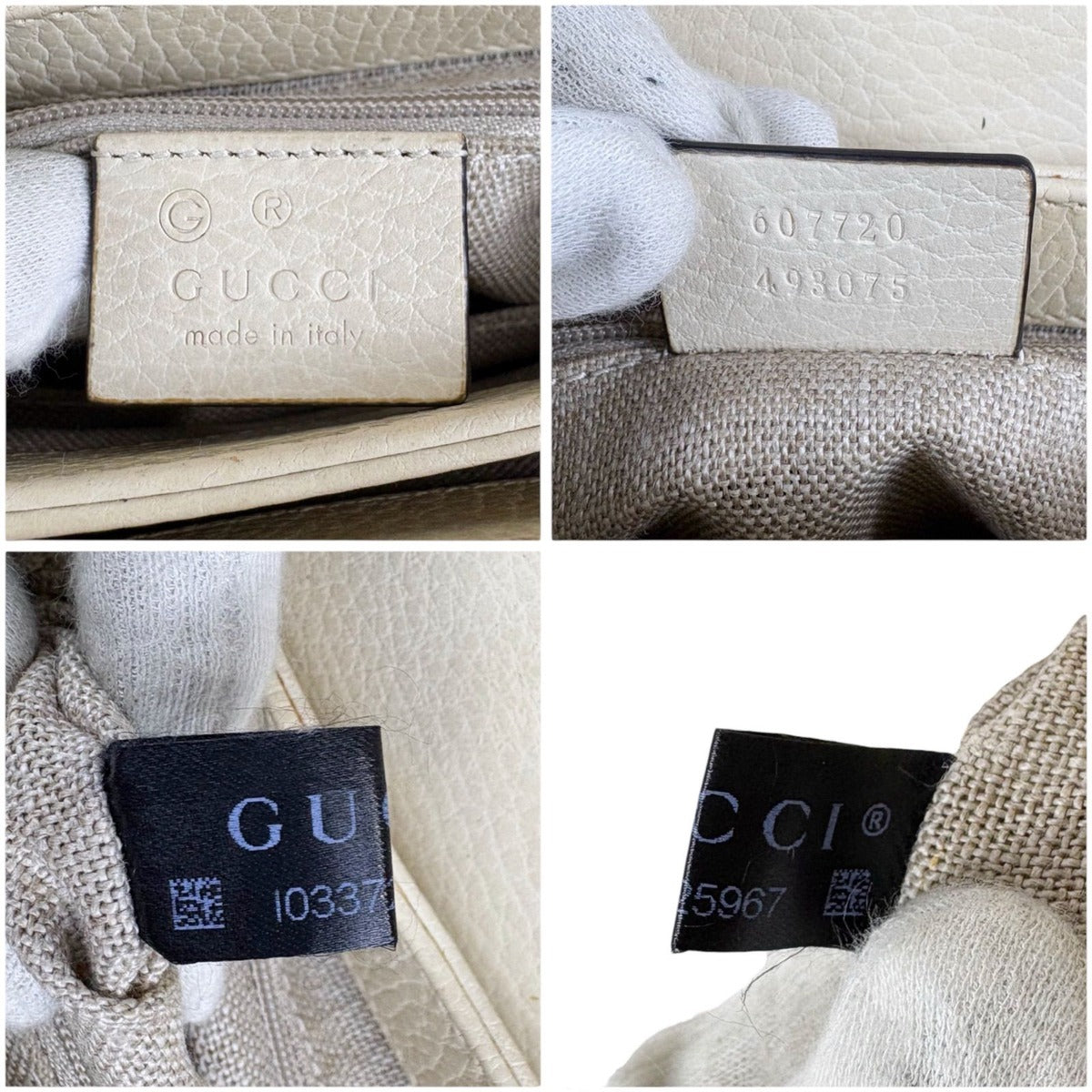 Gucci Interlocking Chain Shoulder Bag Mini Ivory Beige — view 12