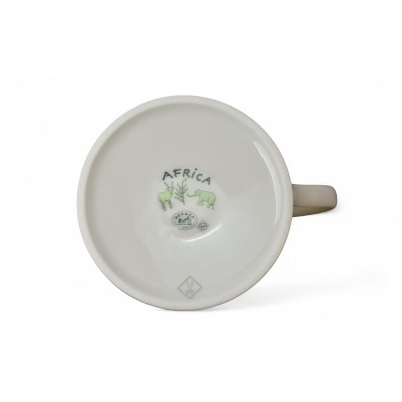 Hermes Mug Ceramic Africa Green White — view 3