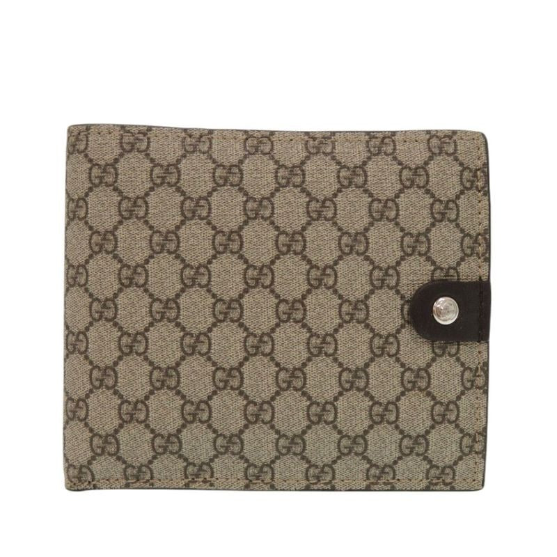 Gucci GG Supreme Brown Bifold Wallet 0260