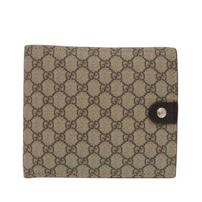 Gucci GG Supreme Brown Bifold Wallet 0260