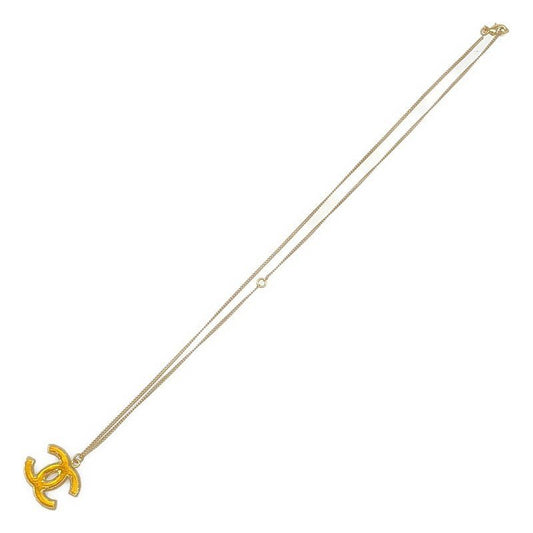 Chanel Coco Mark Chain Necklace Gold