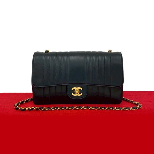 Chanel Vintage Mademoiselle Lambskin Chain Shoulder Bag