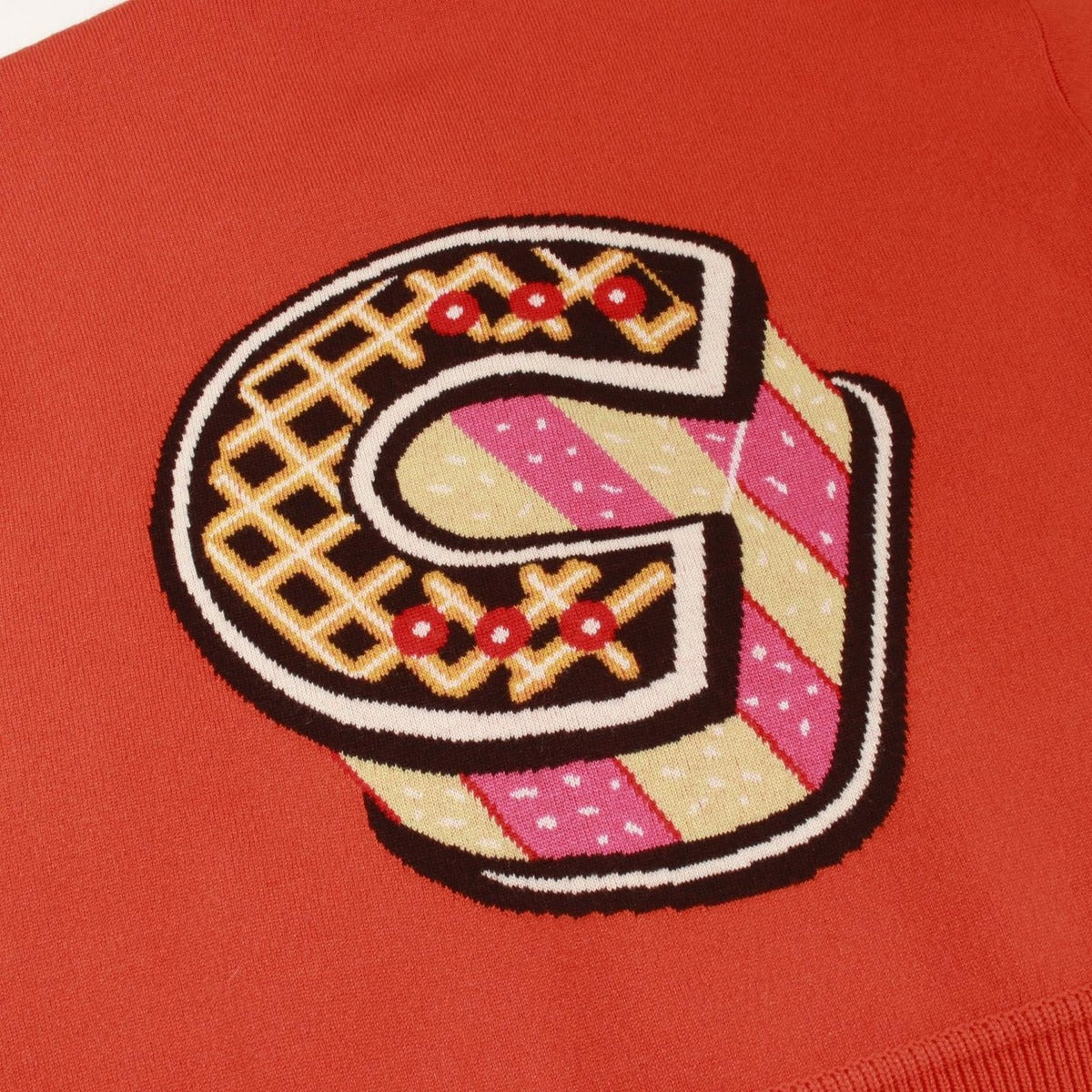 Hermes Cardigan Funny Ice Cream Cashmere Orange — view 6