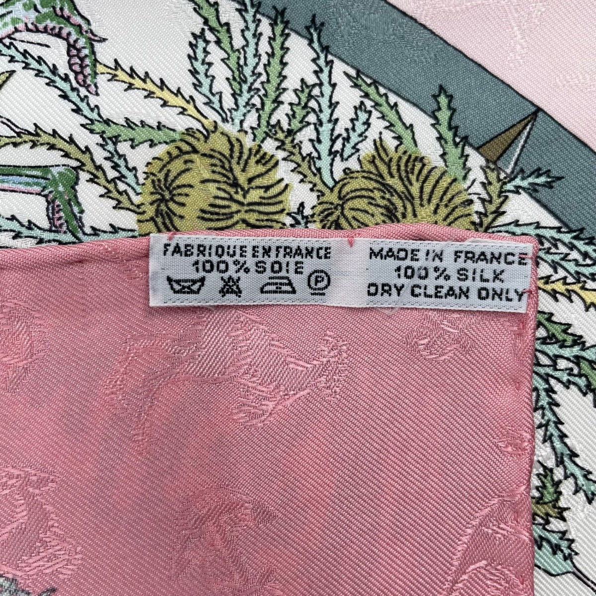 Hermes Scarf Silk Carre 90 le Geographe Geographer Pink — view 10