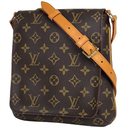 Louis Vuitton Musette Salsa Long Shoulder Bag Monogram Brown