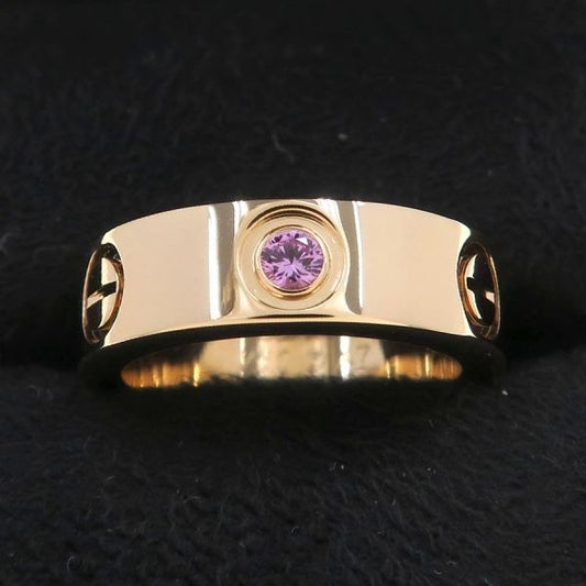 Cartier Love Ring Pink Saffiano 47