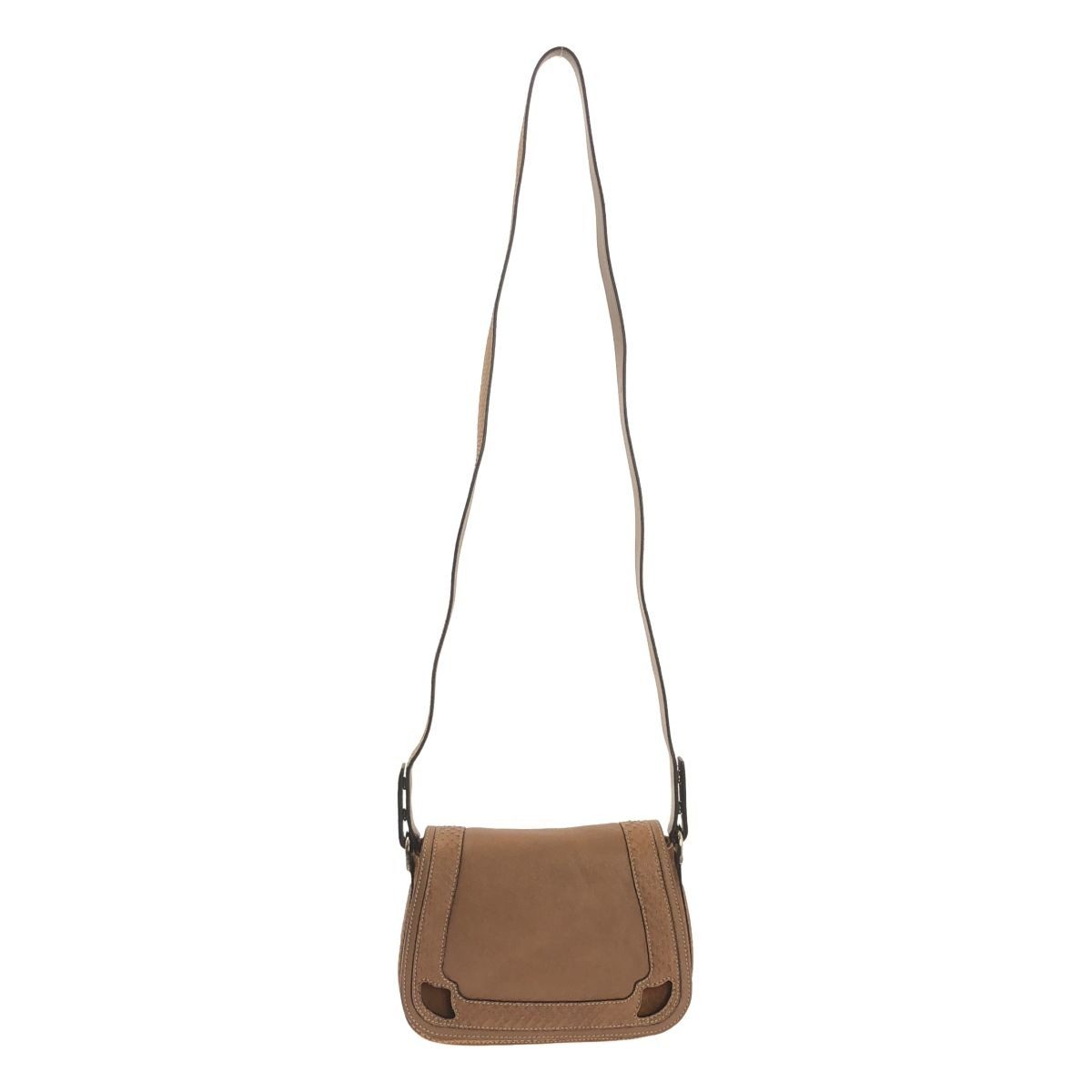 Cartier Suede Marcello de Saddle Bag Brown