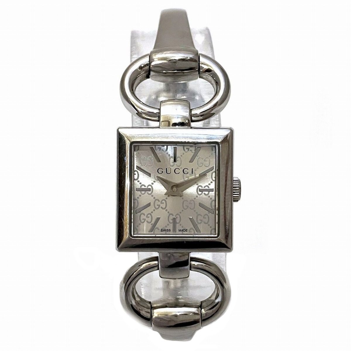 Gucci Tornavoni Watch SS Quartz Silver Dial