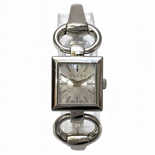 Gucci Tornavoni Watch SS Quartz Silver Dial