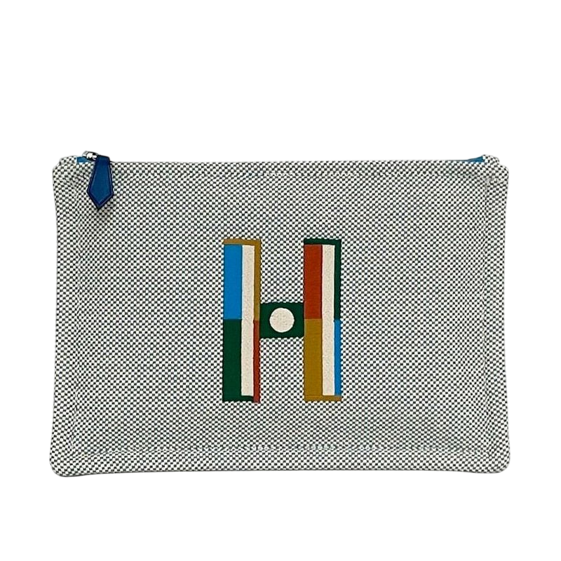 Hermes Pouch Faubourg Corner PM F22934 Light Blue