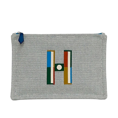 Hermes Pouch Faubourg Corner PM F22934 Light Blue