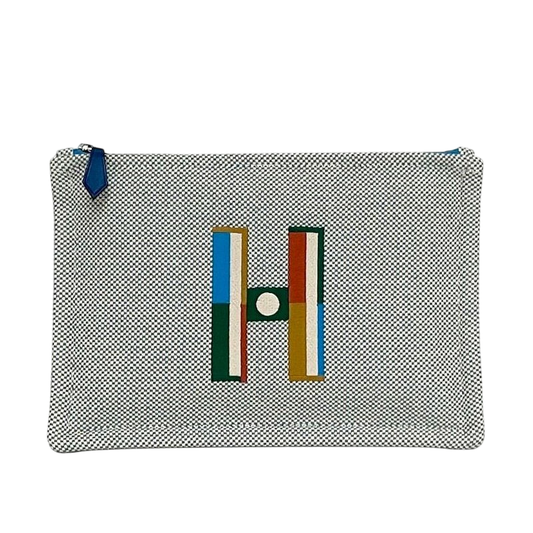 Hermes Pouch Faubourg Corner PM F22934 Light Blue