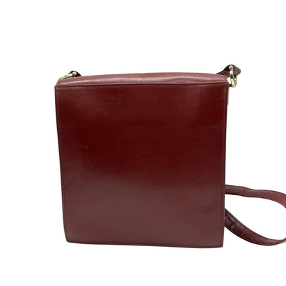 Cartier Must Line Shoulder Bag Leather Gold Crossbody Acceptable Flap Vintage — view 3