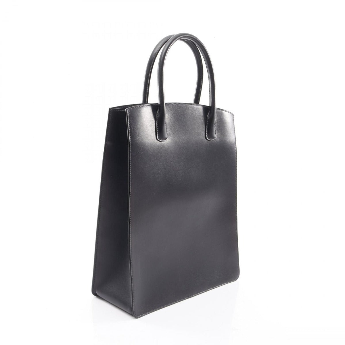 Hermes Handbag White Bath Up Blue Indigo — view 2