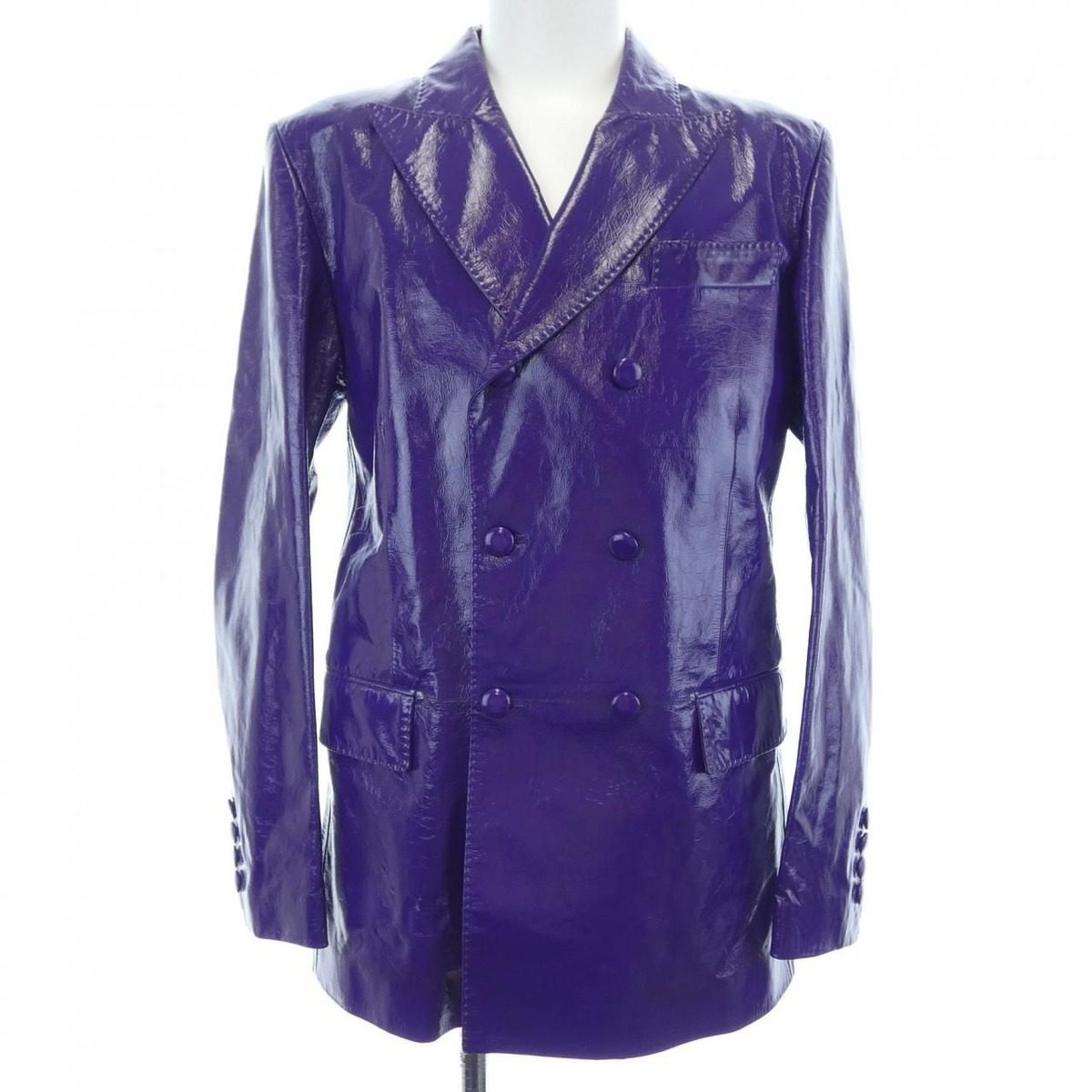 Gucci Leather Jacket Purple