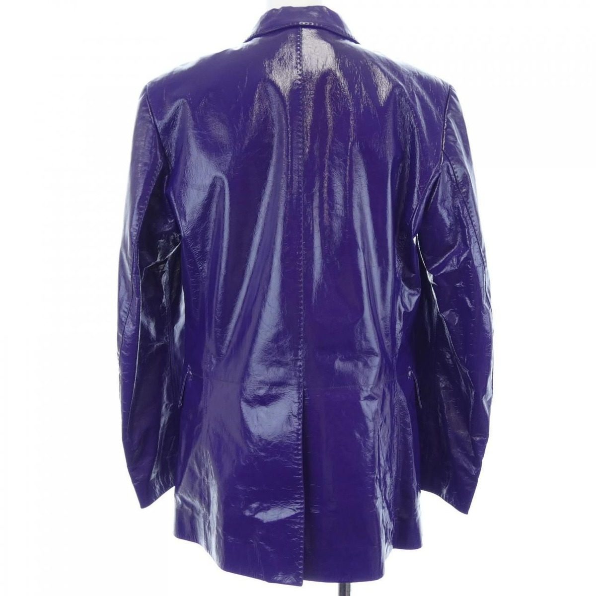 Gucci Leather Jacket Purple — view 2