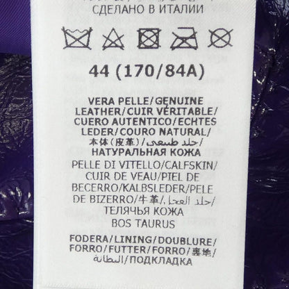 Gucci Leather Jacket Purple — view 3