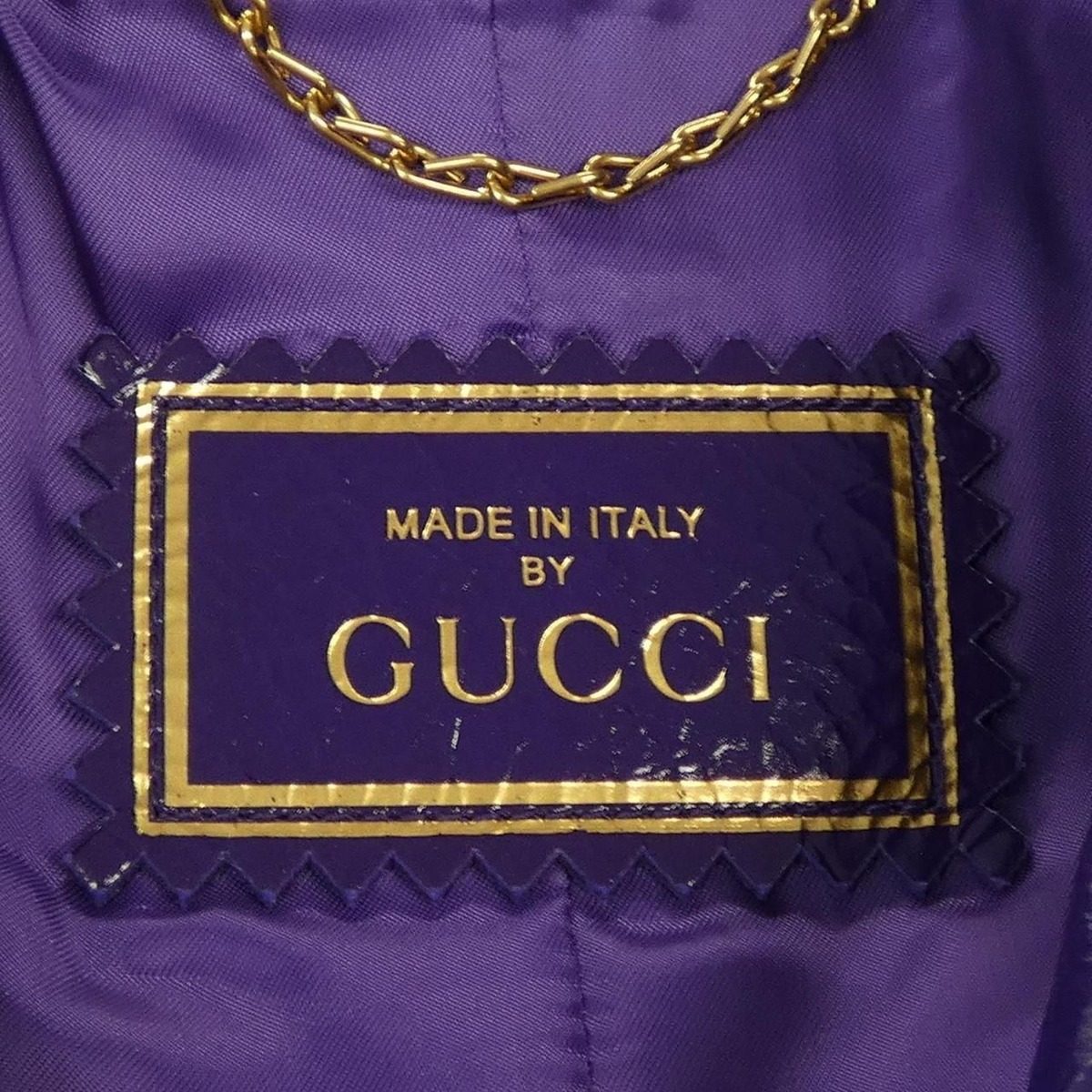 Gucci Leather Jacket Purple — view 5