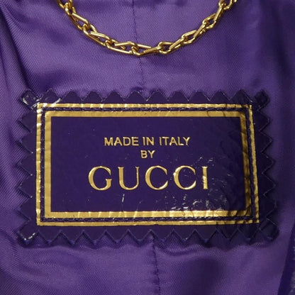 Gucci Leather Jacket Purple — view 5