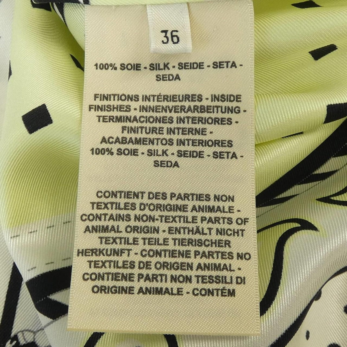 Hermes Harnais de Cour Twill Rene Dress Yellow — view 3