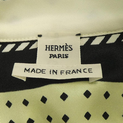 Hermes Harnais de Cour Twill Rene Dress Yellow — view 4
