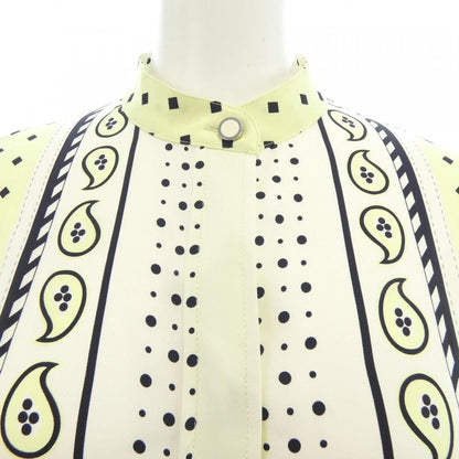 Hermes Harnais de Cour Twill Rene Dress Yellow — view 5