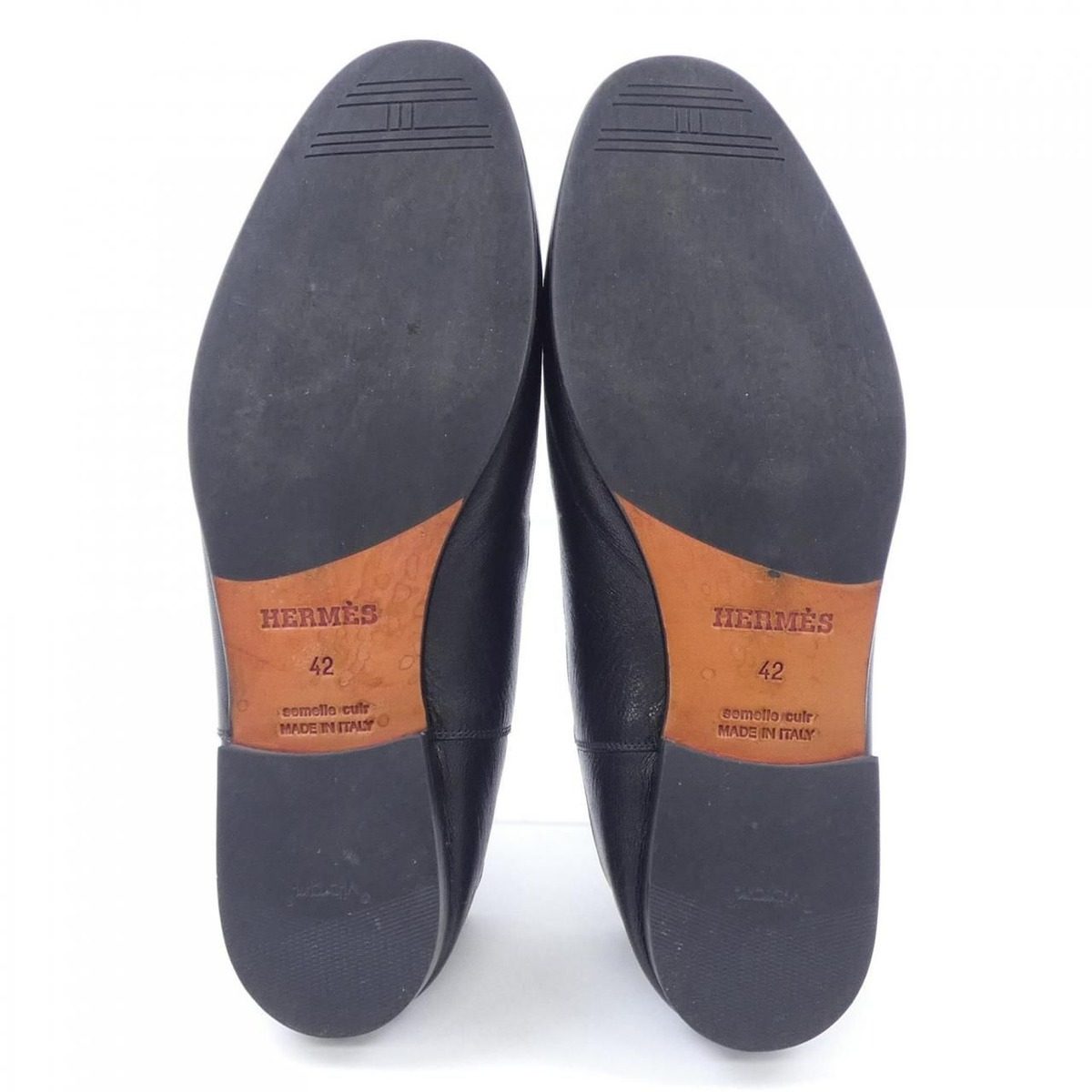 Hermes Saga Shoes Loafers Black — view 4