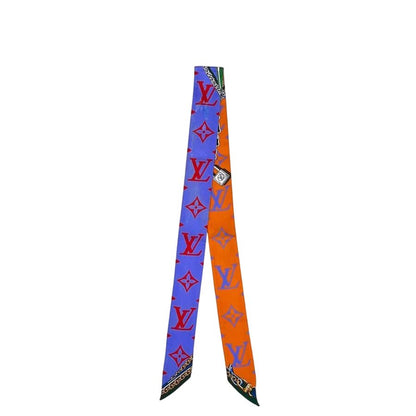 Louis Vuitton Ribbon Scarf Bandeau BB Ultimate Blue Orange Red Monogram Already