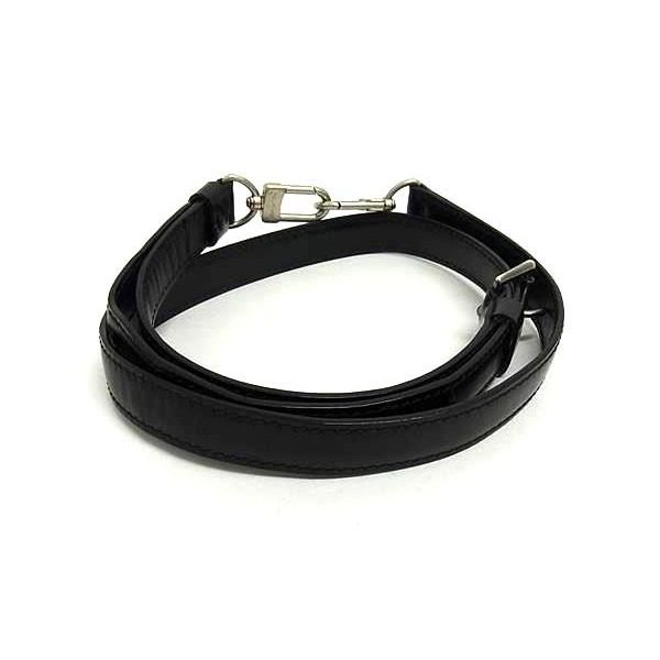 Louis Vuitton Leather Bag Shoulder Strap Crossbody Black — view 2
