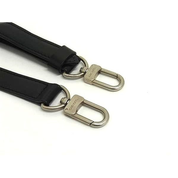 Louis Vuitton Leather Bag Shoulder Strap Crossbody Black — view 3