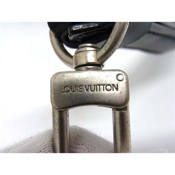 Louis Vuitton Leather Bag Shoulder Strap Crossbody Black — view 4