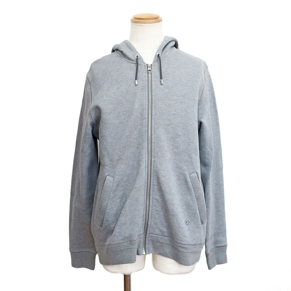 Louis Vuitton Hoodie Zip Up XL Gray Juj