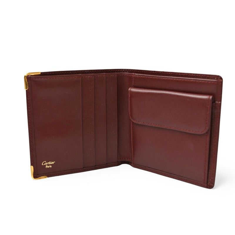 Cartier Fold Wallet Vintage Must de Cartier Bordeaux — view 7