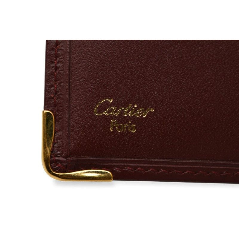 Cartier Fold Wallet Vintage Must de Cartier Bordeaux — view 8
