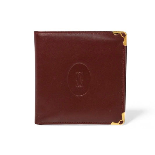 Cartier Fold Wallet Vintage Must de Cartier Bordeaux