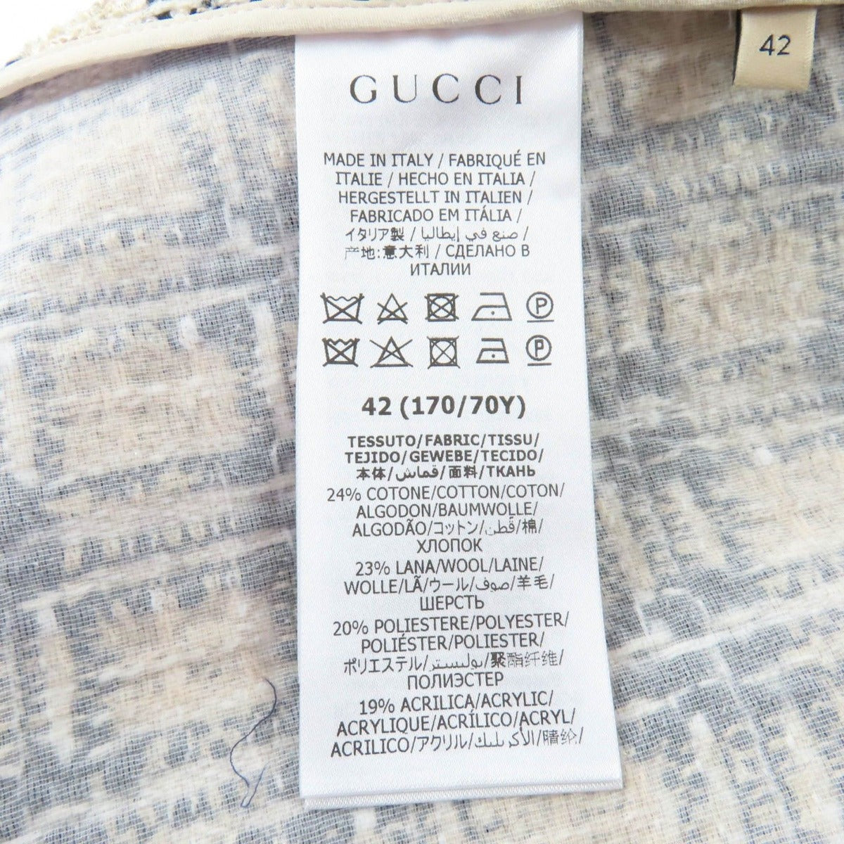 Gucci Cotton Wool Logo Dress — view 9