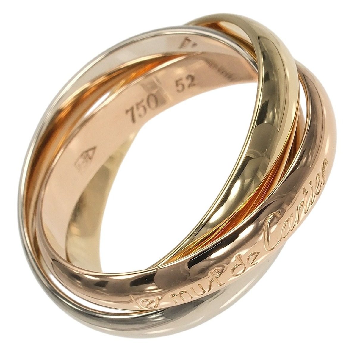 Cartier Trinity mm Band 18k Gold Ring
